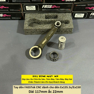 Tay dên FASSTek CNC dài 117mm ắc 22mm dành cho xe Ex150