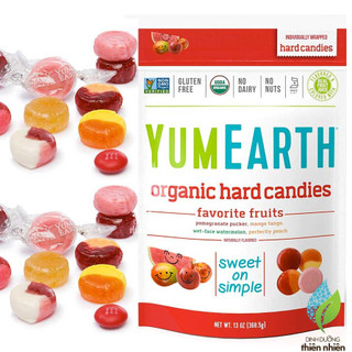 Viên Kẹo Trái Cây Hữu Cơ YumEarth Organic Hard Candies Yum Earth