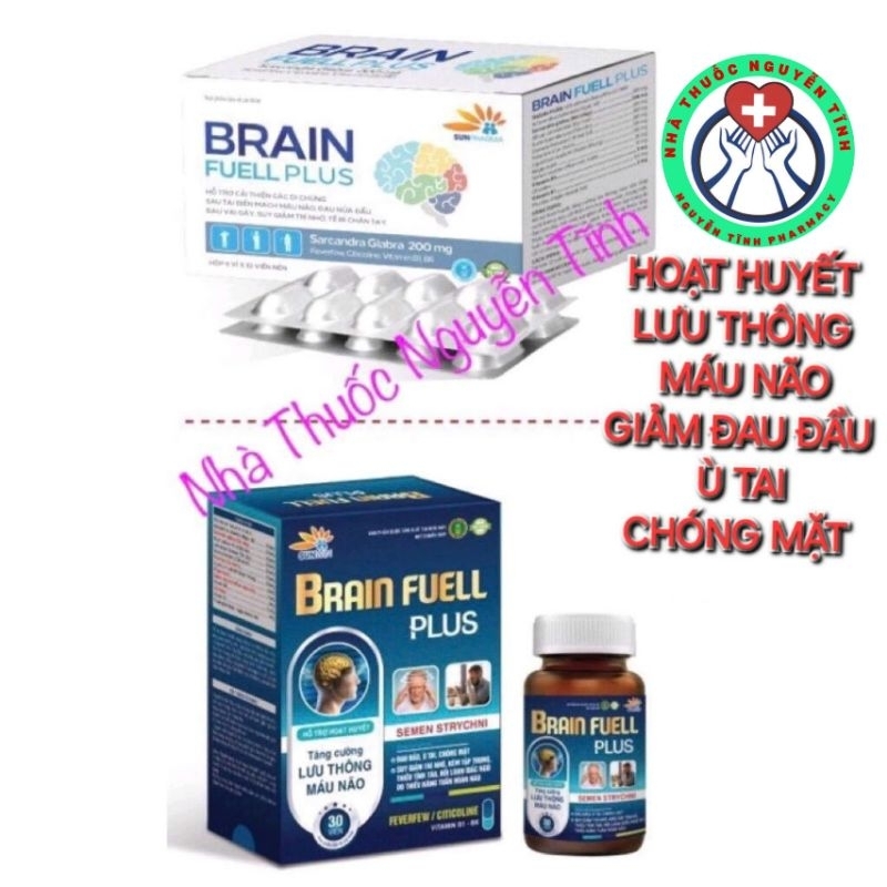 thực phẩm bảo vệ sức khỏe BRAIN FUELL PLUS bổ não giảm đau nửa đầu