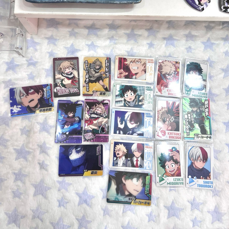 card my hero academia bakugo shoto deku dabi
