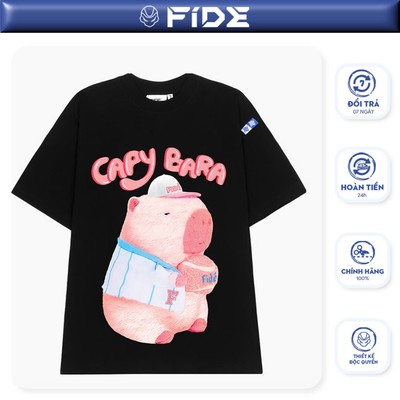 Áo thun FIDE CAPYBARA phông unisex form rộng local brand nam nữ cổ tròn oversize - AT70
