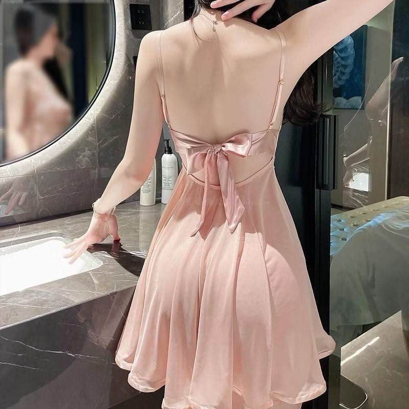 Váy ngủ sexy A115 chất liệu voan siêu mỏng tặng kèm quần chip | BigBuy360 - bigbuy360.vn