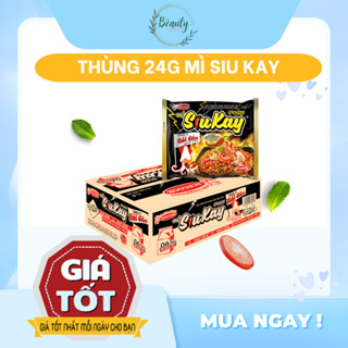 [GIÁ TỐT NHẤT] Thùng 24 Gói Mì SIUKAY Vị Hải Sản Bò Cay Gà Cay Phô Mai - Mì cay 7 cấp độ Siêu Cay Thách thức mọi vị giác