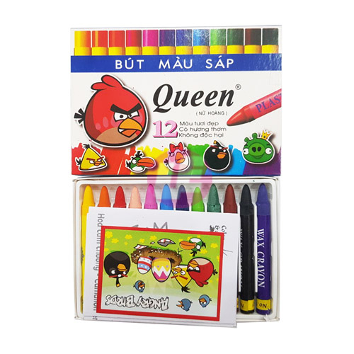 Bút sáp queen 12 màu PC-012