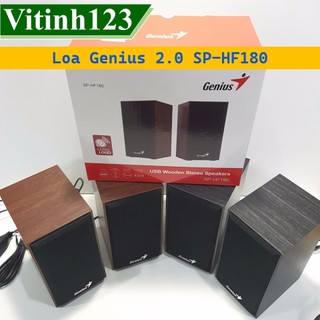 Loa Genius 2.0 SP-HF180 Đen, Gỗ