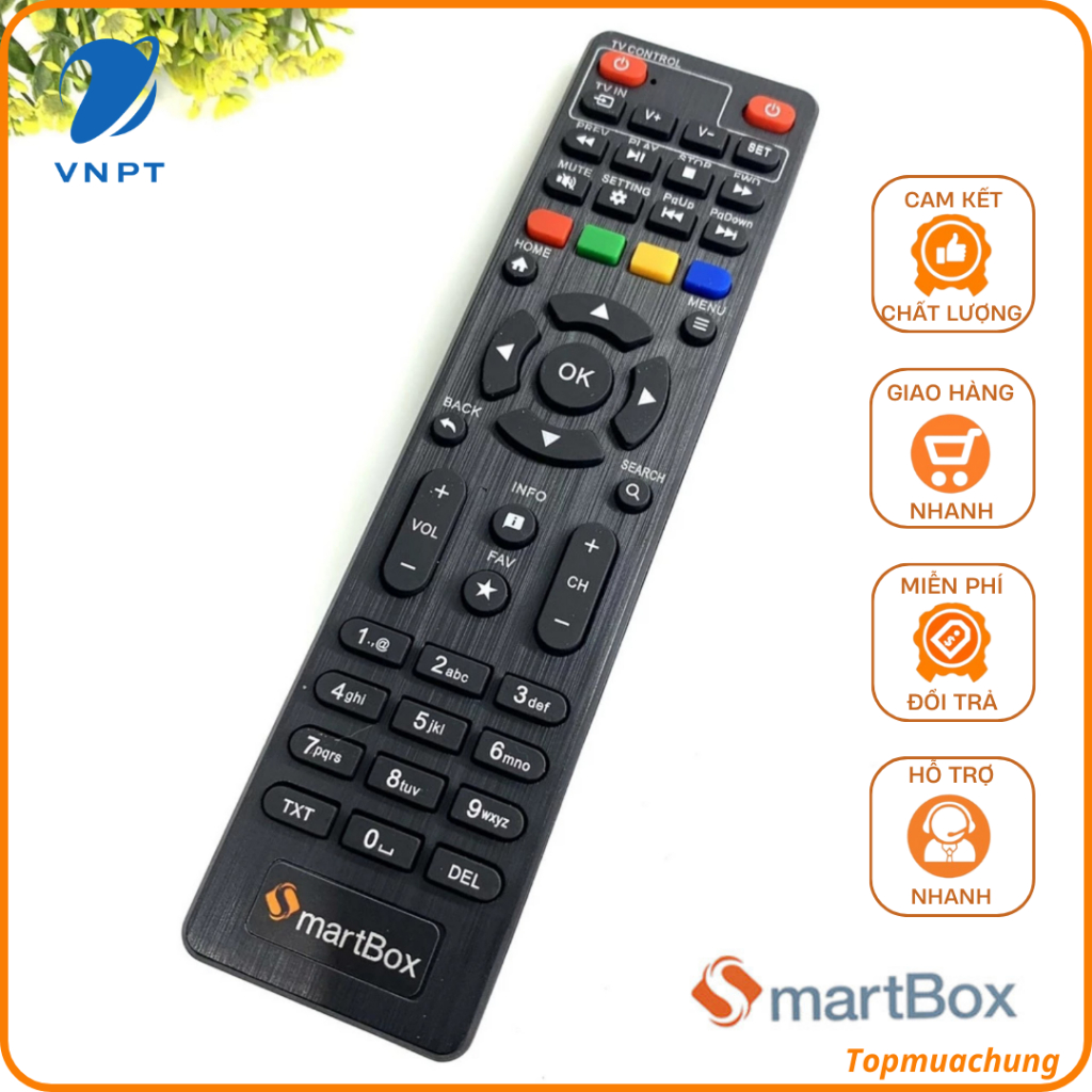 Điều khiển đầu SmartBox của VNPT.