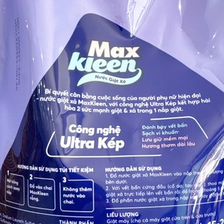 Túi Nước Giặt Xả Maxkleen 3.8kg (MỚI)