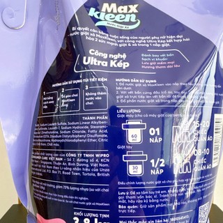 Túi Nước Giặt Xả Maxkleen 3.8kg (MỚI)