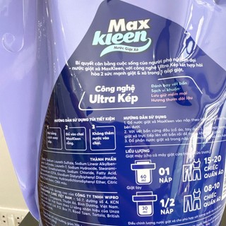 Túi Nước Giặt Xả Maxkleen 3.8kg (MỚI)