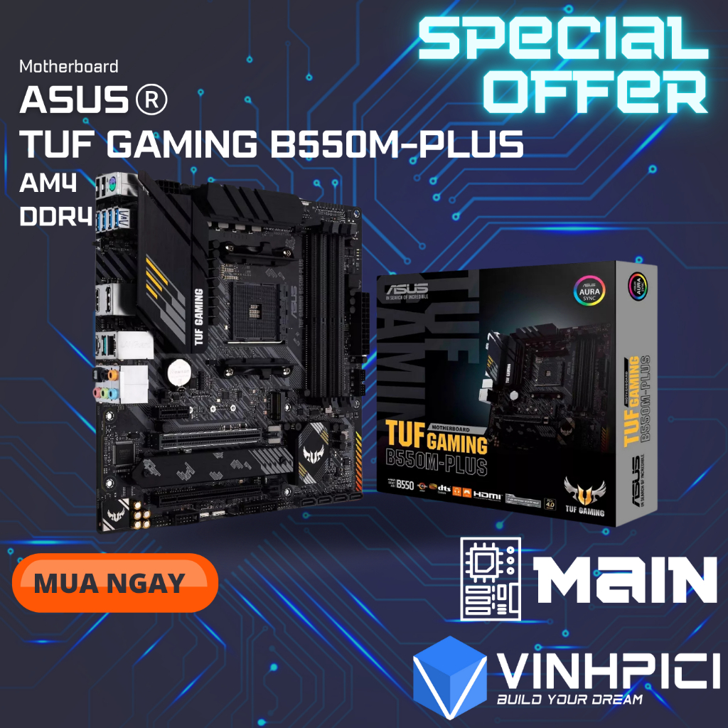 Mainboard ASUS TUF GAMING B550M-PLUS [NEW]