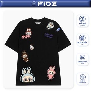 Áo thun FIDE LABUBU phông unisex form rộng local brand nam nữ cổ tròn oversize - AT79