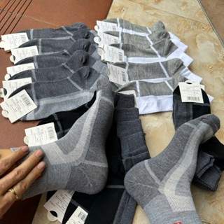  Tất nam cổ cao cổ ngắn Sét 10 đôi  co giãn 4 chiều thấm hút mồ hôi T111 