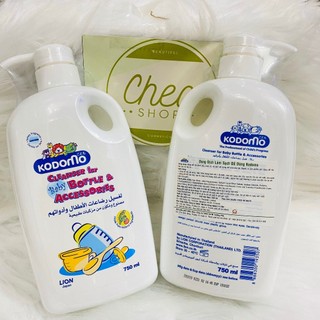 Nước rửa bình Kodomo 750ml Nước Rửa Bình Sữa Kodomo Organiku Chiết Xuất Lô Hội Và Nam Việt Quất