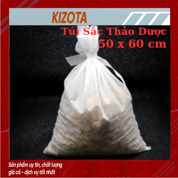 Túi lọc sắc thuốc, thảo dược  kích thước 50x60cm -chất liệu vải không dệt_kizota shop