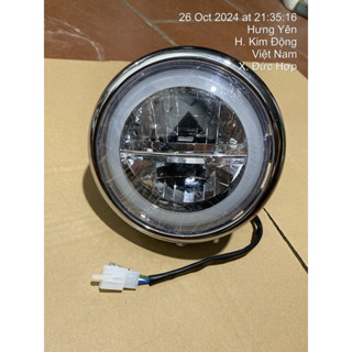 choá đèn lét 2 tầng 3 chế độ sáng chạy điện bình ác quy mười hai vv dùng cho xe máy cúp đời mới