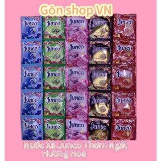  compo siêu rẻ 5 dây   50 gói  nước xả vải junco đủ màu thơm ngát hương hoa 