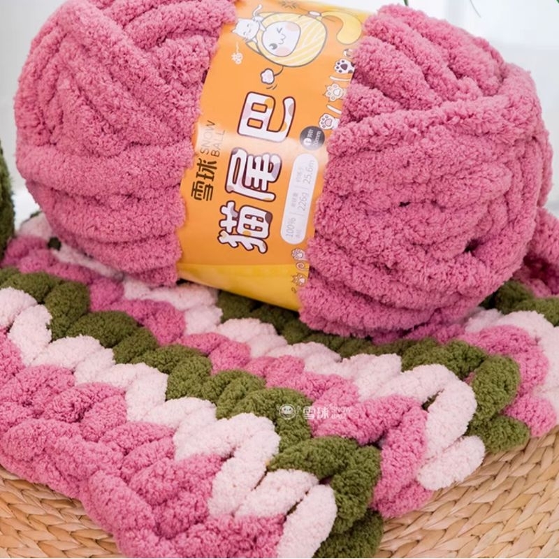 Len Chunky Miu Sợi To Mềm HotTrend Làm Túi , Thảm