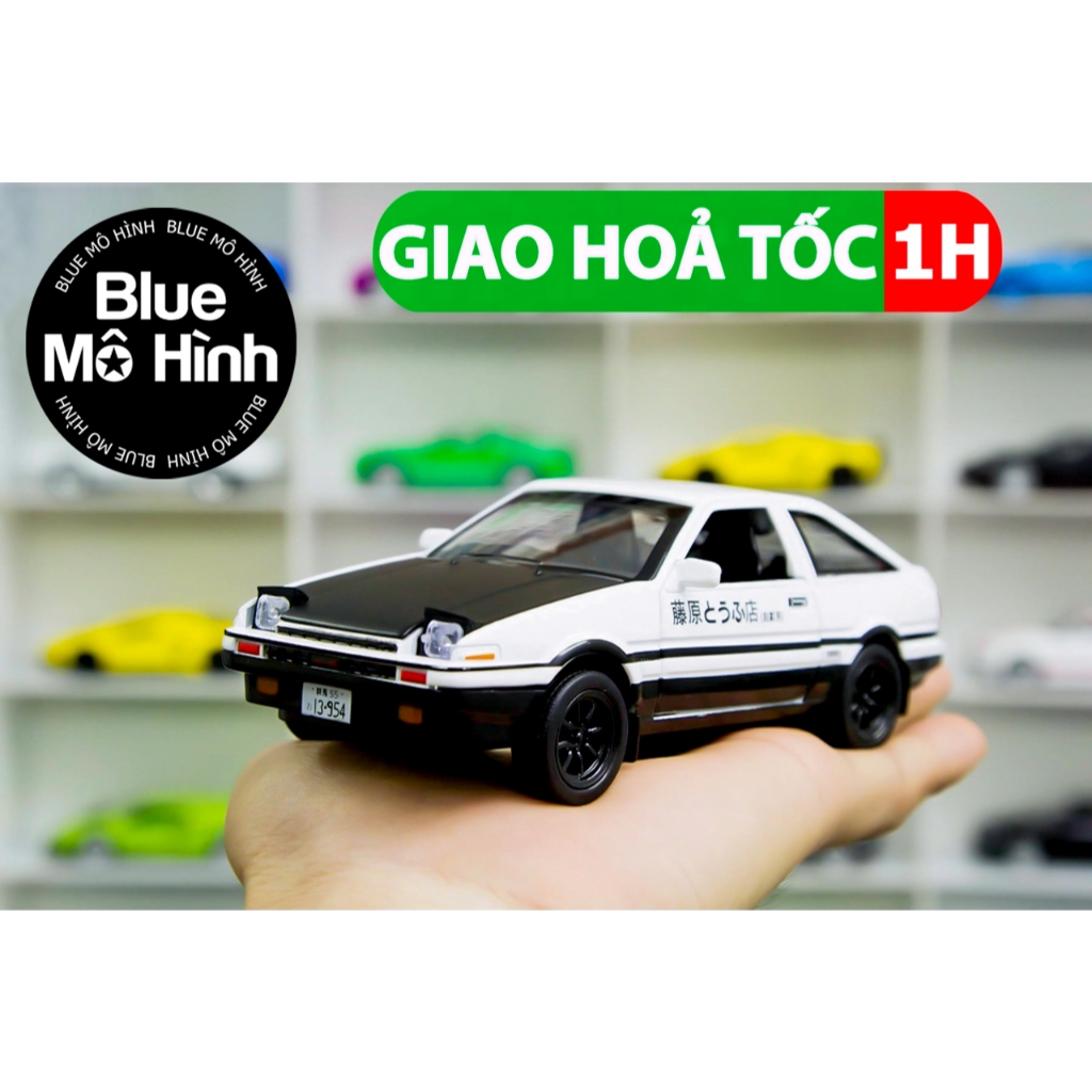 Xe mô hình Toyota AE86 Trueno Apex Hatchback Initial D tỷ lệ 1:32