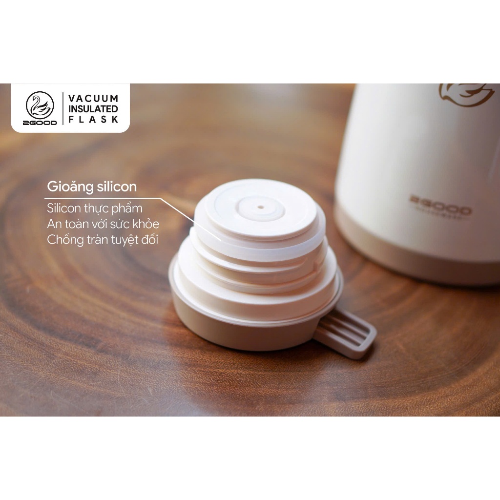 Bình giữ nhiệt 2GOOD, phích giữ nhiệt 1L, bình giữ nhiệt pha trà, bình giữ nhiệt 24h, bình 2GOOD