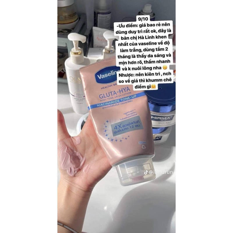 Dưỡng Thể VASELINE GLUTA HYA 4x  Thái lan