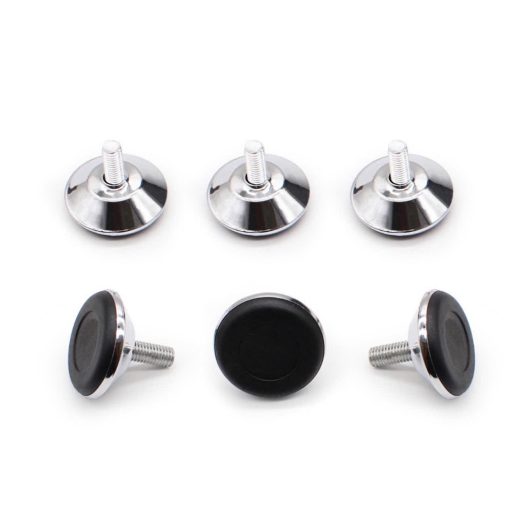 Chân tăng chỉnh chiều cao bàn, ghế, tủ, ren vặn 6mm, 8mm bọc inox