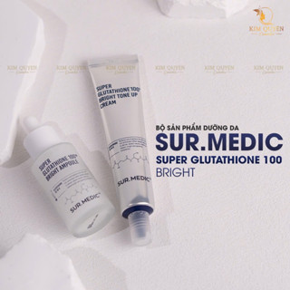 Sur Medic Bộ Tinh Chất Serum / Kem Dưỡng Trắng Da Sur Medic Super Glutathione 100 Bright Hàn Quốc