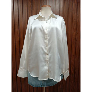 [BYMO] NEW TAG Áo sơ mi tay dài form rộng - Size S