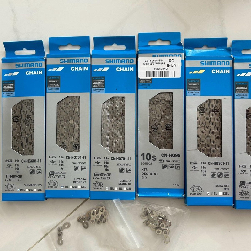 Dây Sên Xe Đạp Shimano DURA-ACE XTR HG901-11/  105- HG601-11/HG701-11 -116 Mắt Xích Gắn Xe Đạp