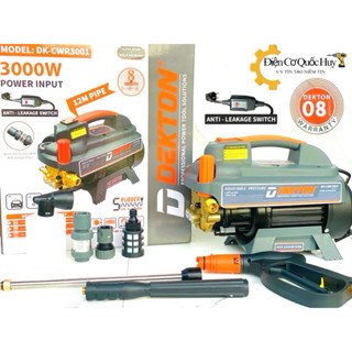 Máy rửa xe Dekton 3001 chỉnh áp 3000w chính hãng siêu bền siêu mạnh mẫu 2024 trang bị bộ chống giật tự ngắt