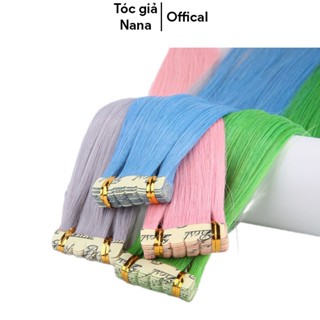  Tóc line dán làn từ sợi protein tóc giả đẹp tóc kẹp dài thẳng light 65cm lọn nhiều màu N699 