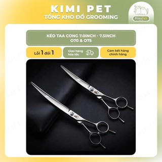 Kéo TAA cong 7.0inch - 7.5inch cắt tỉa lông chuyên dụng grooming cho thú cưng (O70 & O75)