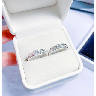 Nhẫn đôi bạc, nhẫn cặp đôi chéo Thuận Nhung Jewelry