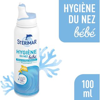    Hàng Pháp   Xịt Mũi Cá Heo Sterimar - Nước Muối Biển có Vòi Xịt Tiện Lợi Dễ Dàng Vệ Sinh 100ml 