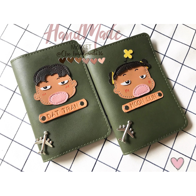 (chat chốt tên-chọn màu) vỏ hộ chiếu v QUỲNH AKA , passport cover -bao hộ chiếu -bọc hộ chiếu