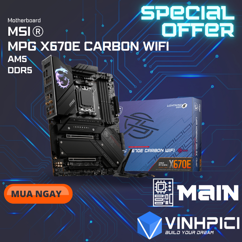Mainboard MSI MPG X670E CARBON WIFI [NEW]
