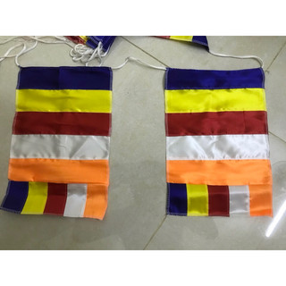 Sỉ lẻ cờ dây Phật, cờ phật giáo - trang trí chùa ngày lễ tết