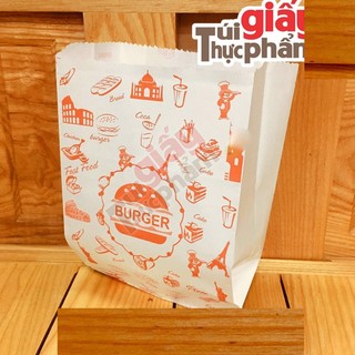 1000 túi giấy đựng Burger (giấy hút dầu MG hoặc Fort Nhiều Hình)