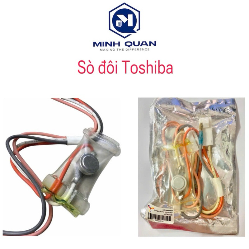 Sò đôi tủ lạnh Toshiba chất lượng - Sò nóng chung Sò lạnh Toshiba