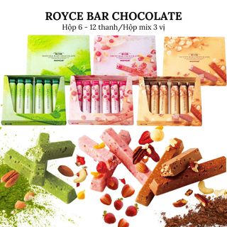 [Nội địa Nhật - Đặt trước] Royce Bar Chocolate - Socola cao cấp dạng thanh hộp 6 - 12 thanh
