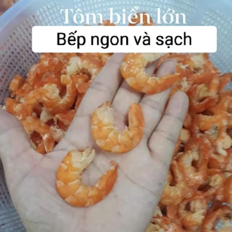 Tôm khô loại 1 size lớn cồ Bếp ngon và sạch, ngọt thịt, chuẩn biếu tặng (500g)