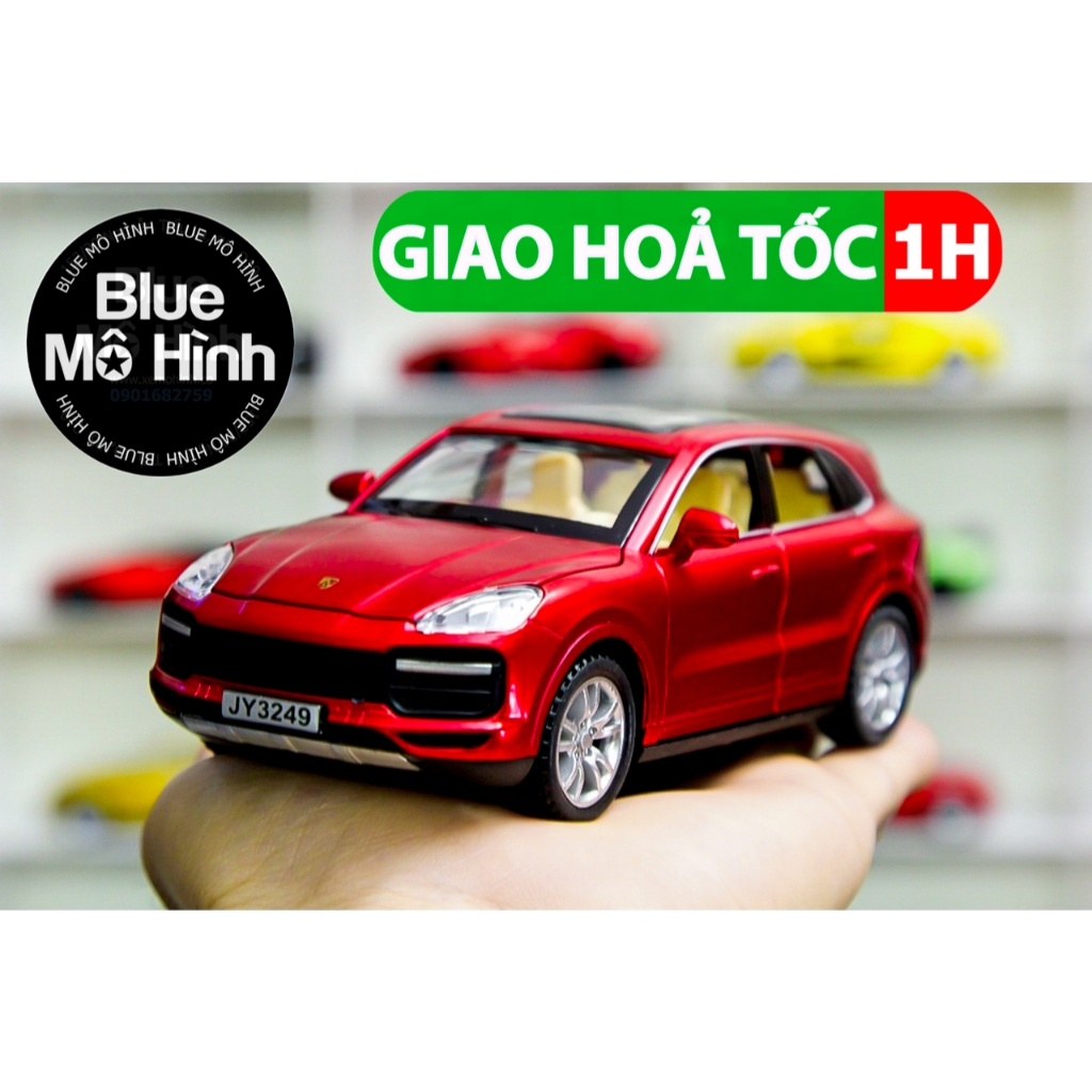 Xe mô hình Porsche Cayenne mở hết cửa 1:32