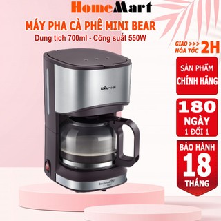  Máy pha cà phê Bear KFJ-A07V1 máy pha cafe tự động dung tích 700ml HomeMart – Bảo hành 6-18 tháng 