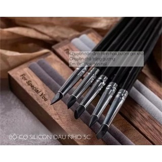 Cọ silicon 2 đầu đa năng (bộ 5 cây)