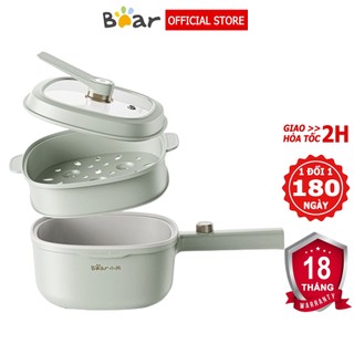  Nồi điện đa năng Bear 1.6L-2L-3L  có khay hấp  nồi lẩu điện đa năng – Bảo hành 6-18 tháng 