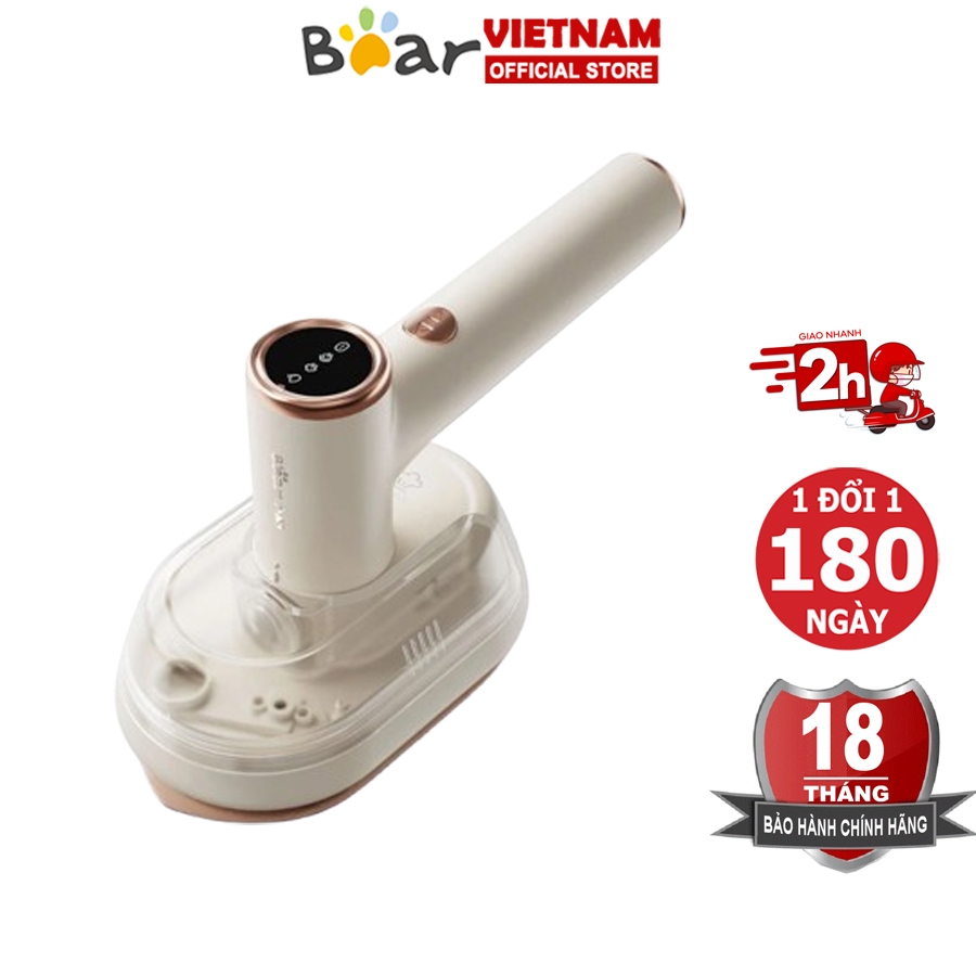 Bàn ủi hơi nước cầm tay Bear GTJ-A12Z2, 3 chế độ ủi công suất lớn, tay cầm xoay 90 – BH 6-18 tháng