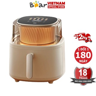 Nồi chiên không dầu 6L Bear QZG-F15G1 công nghệ nhiệt đối Lưu 360 độ – Hàng chính hãng
