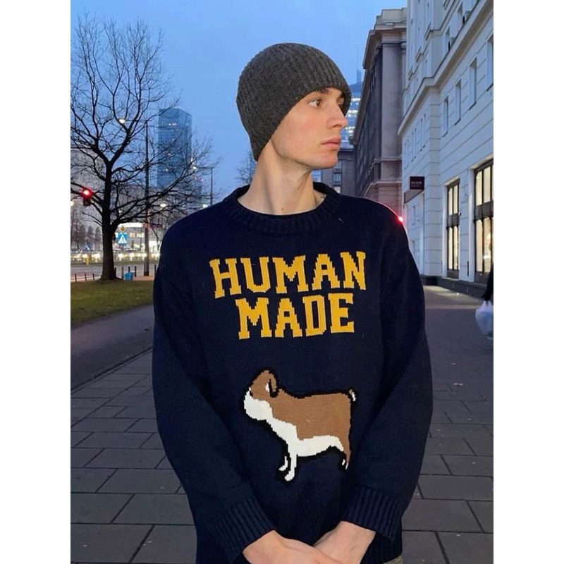 HUMAN MADE , áo len form rộng trendy ( ngưng mua tại shop , ORD qua 🩴✊9897☝️✌️✌️✊5 )
