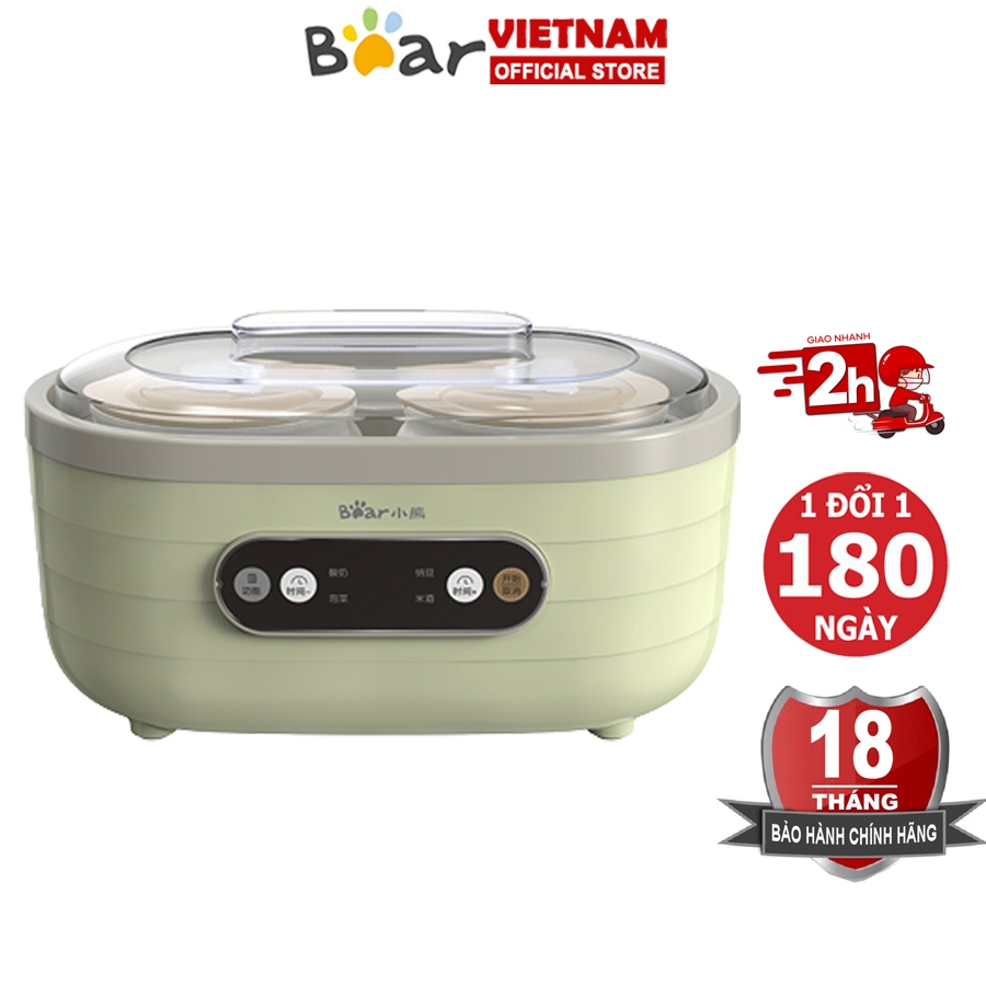 Máy làm sữa chua 1.75L Bear SNJ-C10P2 máy ủ sữa chua 4 chức năng, lên men tự động – BH 6-18 tháng