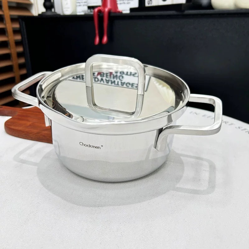 Nồi Chockmen [255] 16cm-1L  inox 316NDT nắp xoay thông minh dày dặn, bền đẹp C255