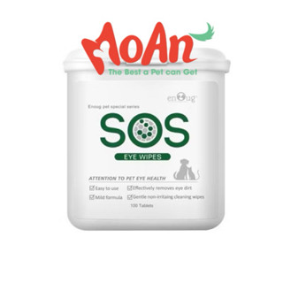 Bông Vệ Sinh Tai / Vệ Sinh Mắt có tẩm dung dịch sẵn Chó Mèo SOS (100 miếng)